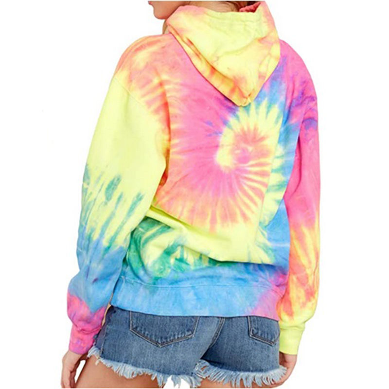 Thumbnail: Trendy Unisex Tie-Dye Pullover Hoodie for Casual Streetwear