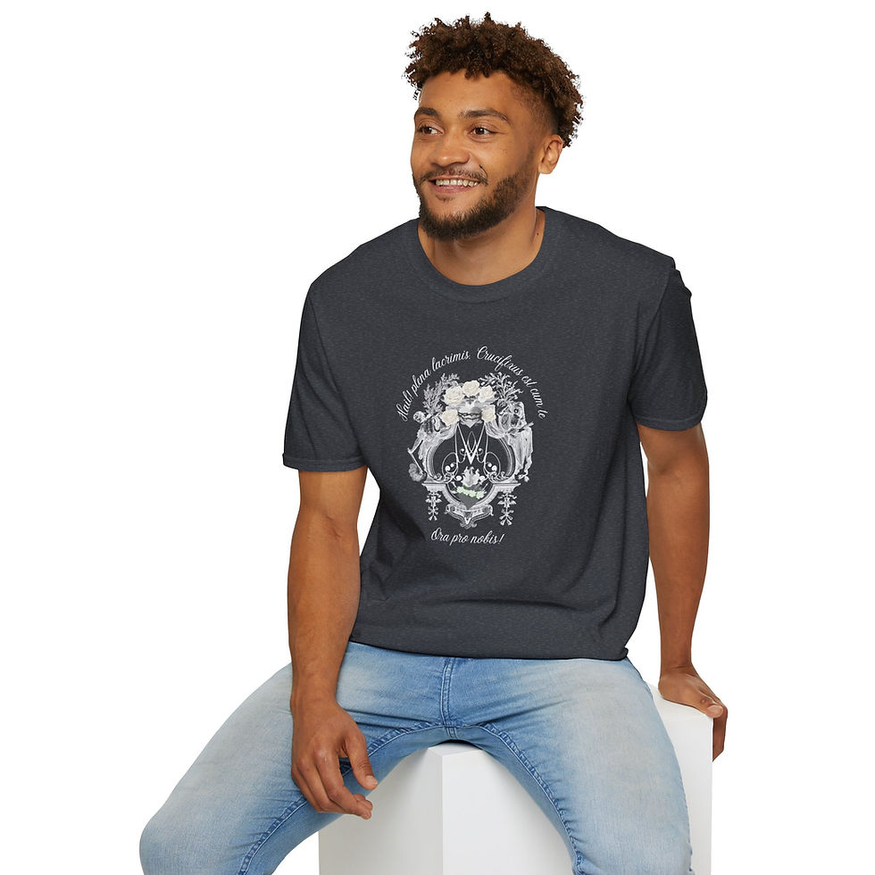 Thumbnail: Sorrowful Mother Latin- Floral Heart shirt | T-Shirt