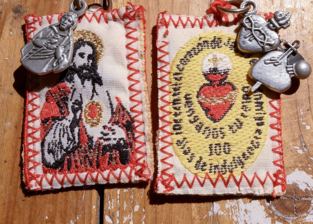 Sacred Heart Scapular with medals
