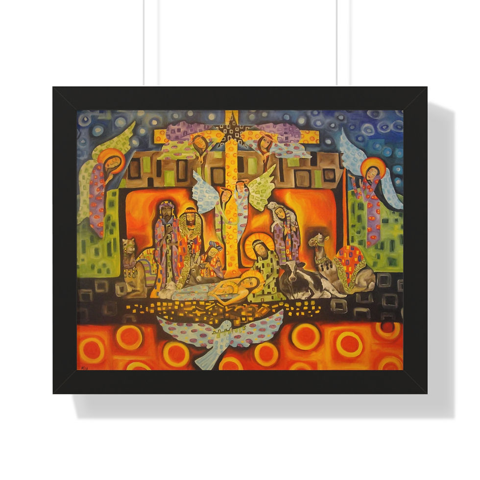 Thumbnail: "Christmas" Framed Abstract Art Print