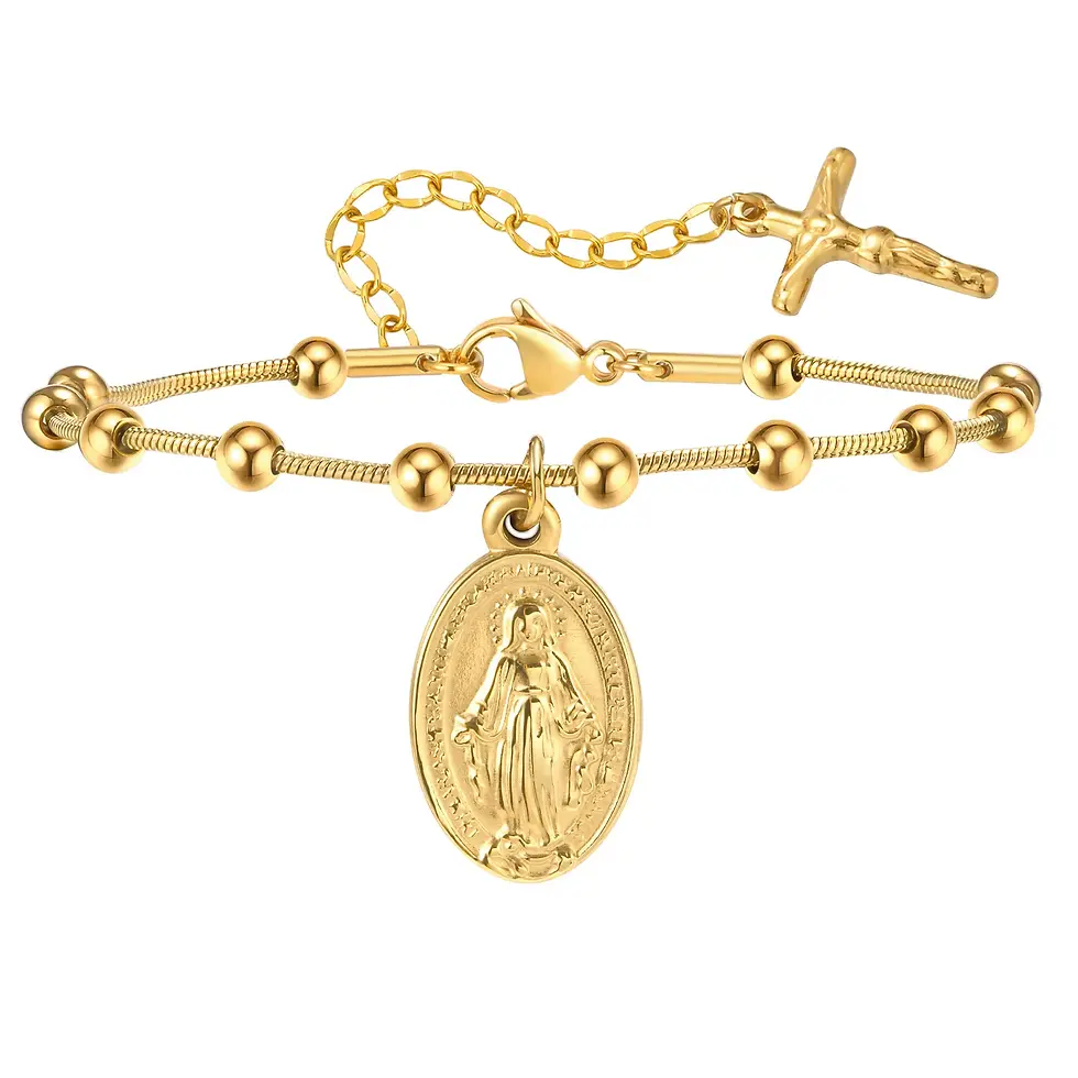 Thumbnail: Virgin Mary Rosary Bracelet