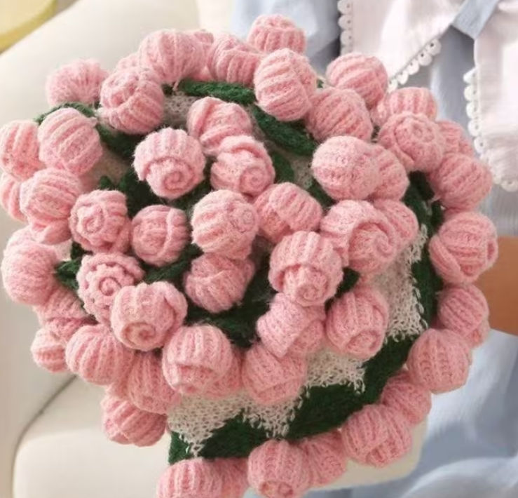 Thumbnail: Marian Rose Crochet Flower Bouquet Blanket 