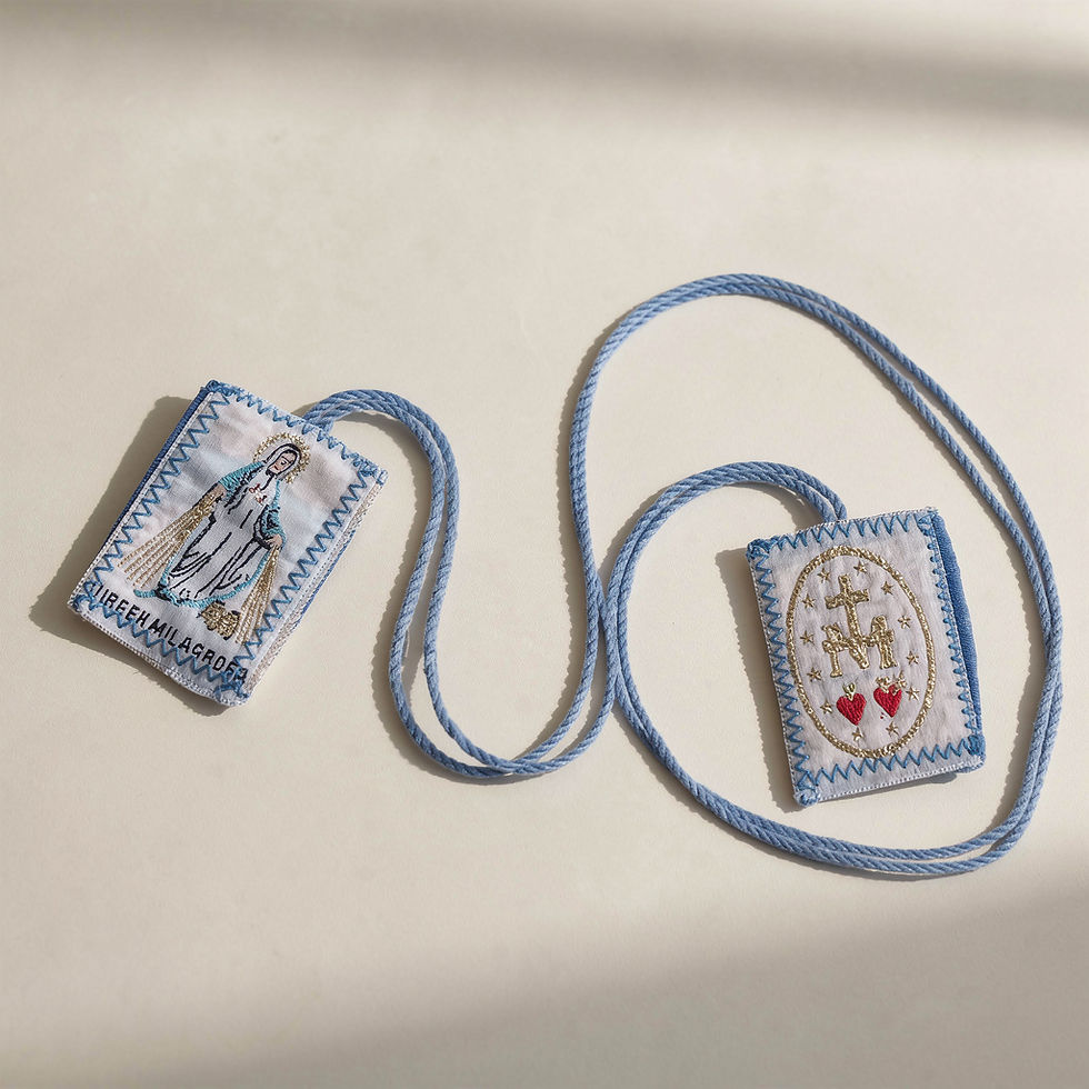 Thumbnail: Scapular - Miraculous Mother Blue 1.5"