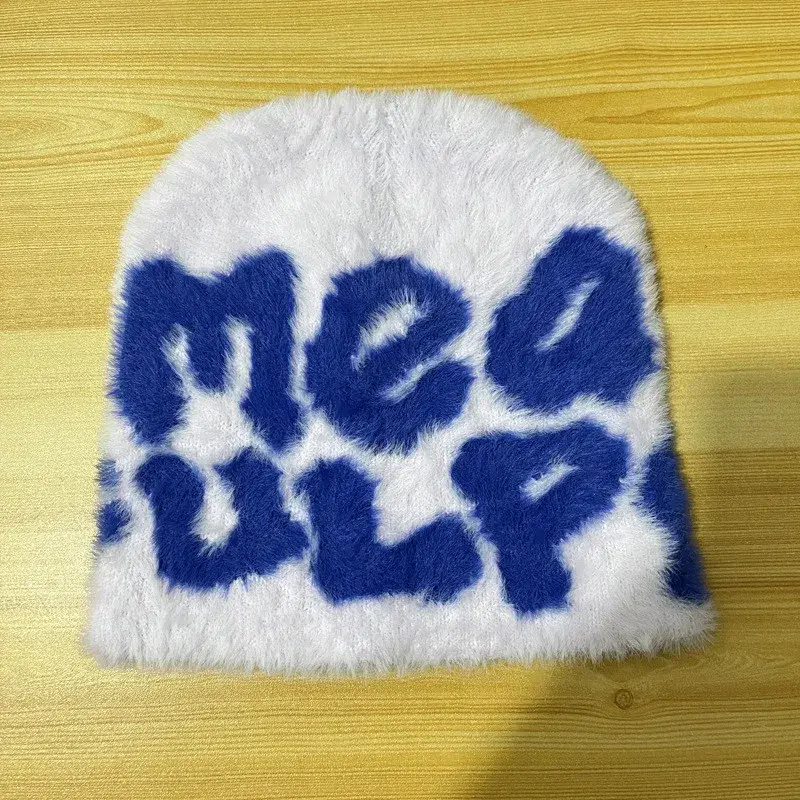 Thumbnail: Acrylic Knit Wool Mea Culpa Jacquard Mohair Beanie