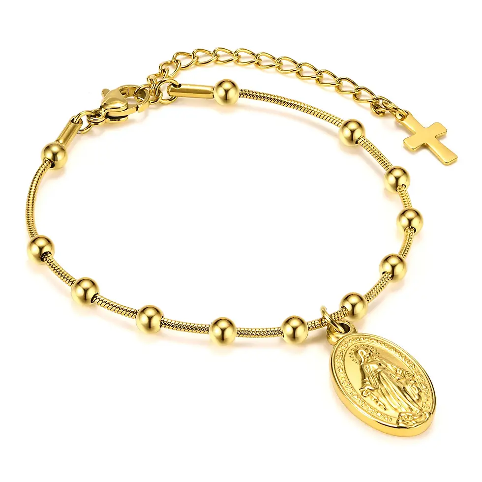 Thumbnail: Virgin Mary Rosary Bracelet