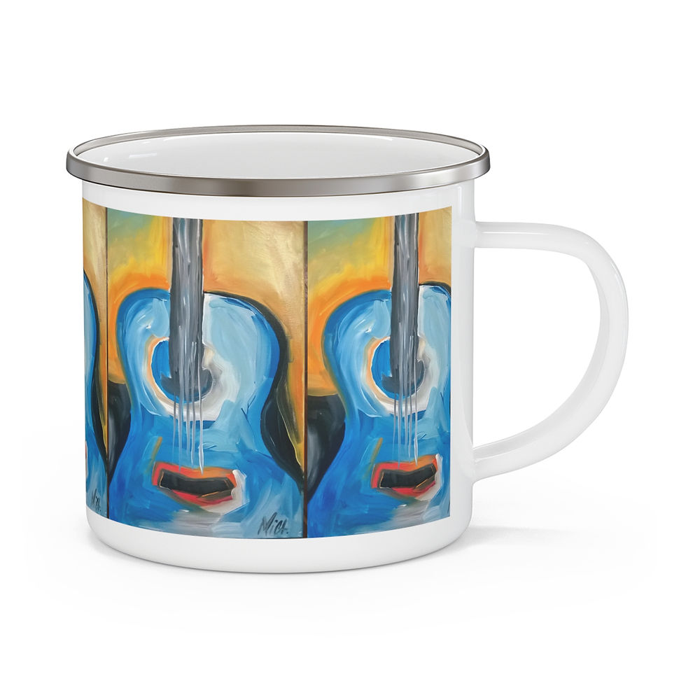 Thumbnail: "Blue Guitar" Enamel Camping Mug