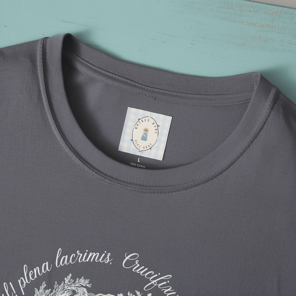 Thumbnail: Sorrowful Mother Latin- Floral Heart shirt | T-Shirt