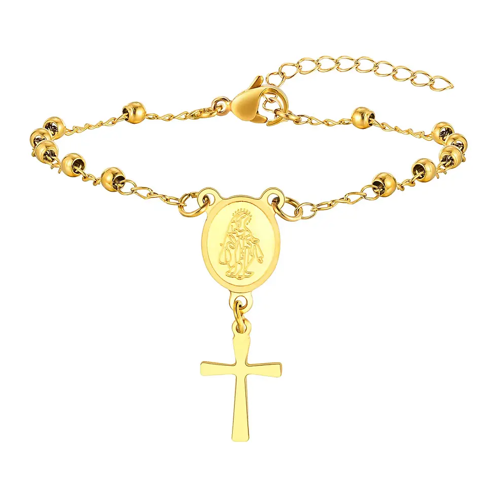 Thumbnail: Virgin Mary Rosary Bracelet