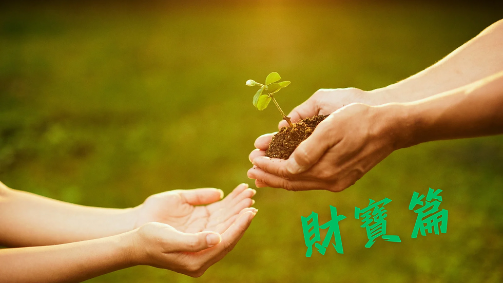 《財寶篇》你的財寶在哪裏