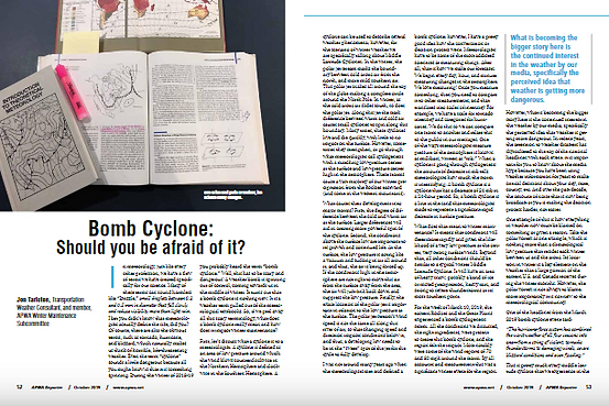APWA Reporter Article - Bomb Cyclone