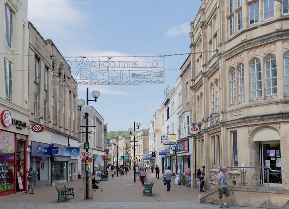 The High St in Weston is a fully pedestrianised road (Photo: North Somerset Council)