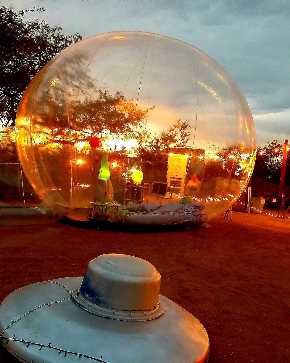 life size crystal globe_ inflatable snow globe_ giant snow globes_ art_ aliens_ ufo_ outdoor fun