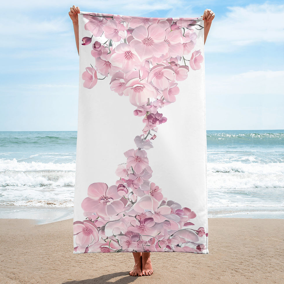 Pink Climber -Beach Towel