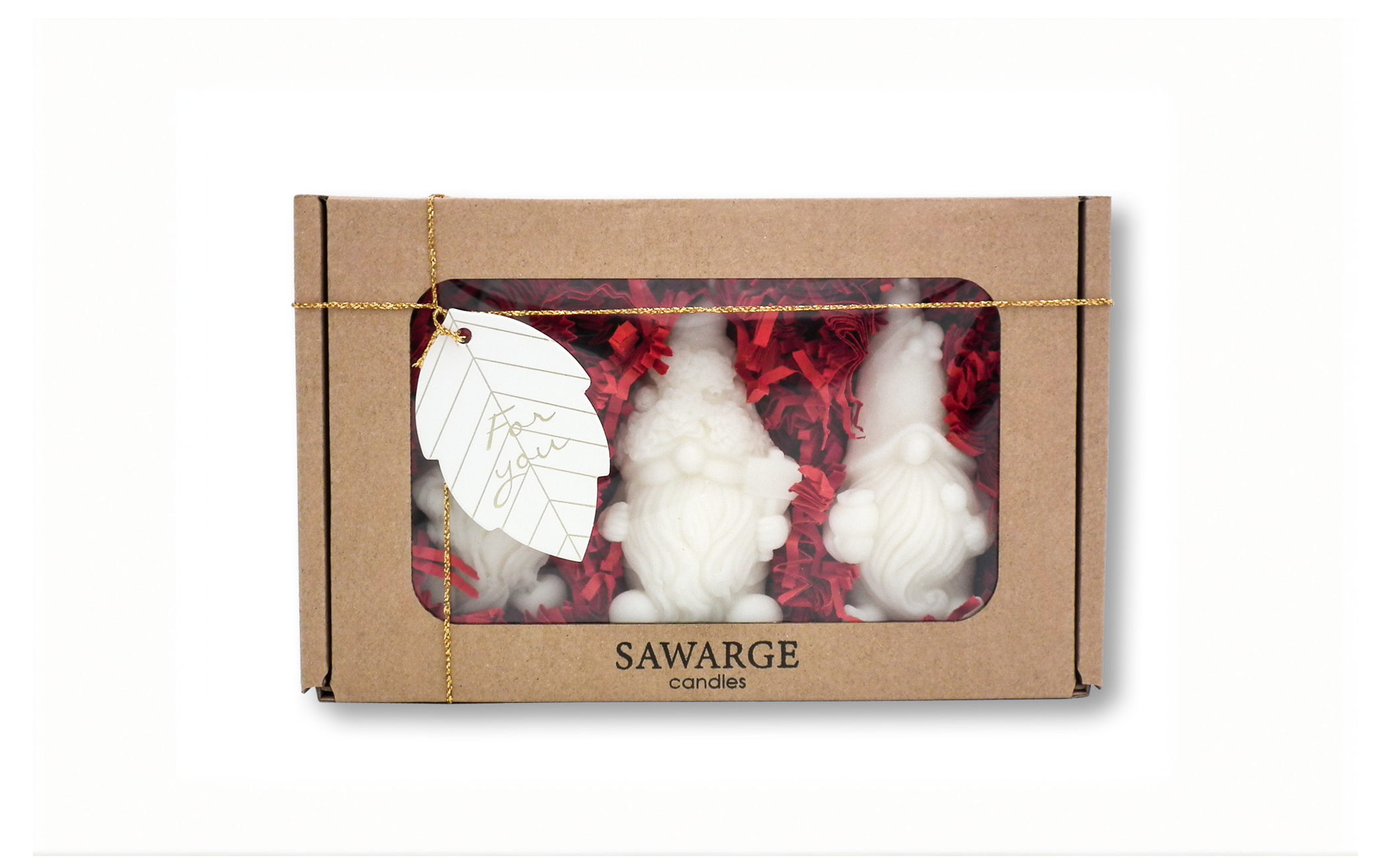 Świece sojowe zestaw na prezent 3 skrzaty