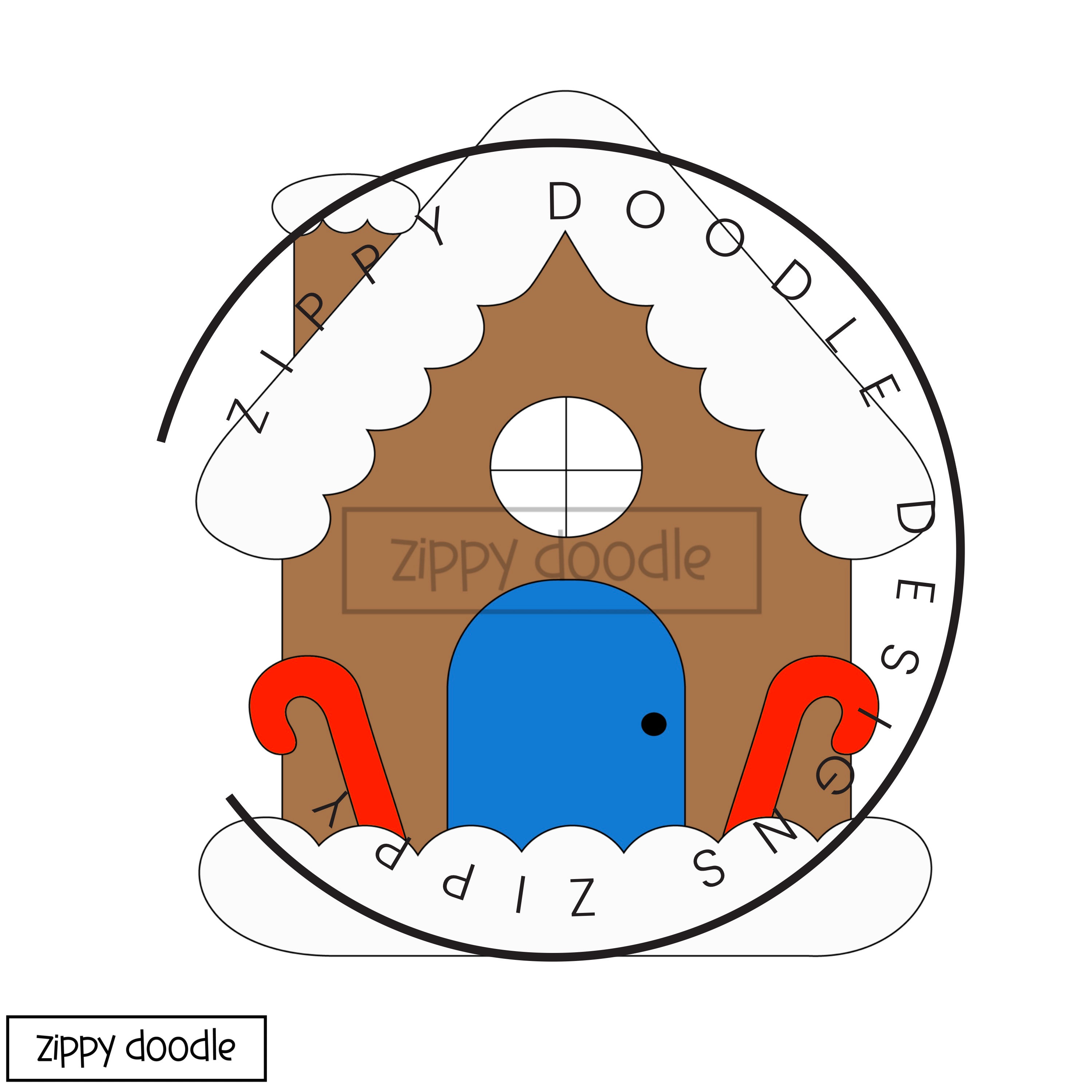 Gingerbread House Appliqué Pattern - Download