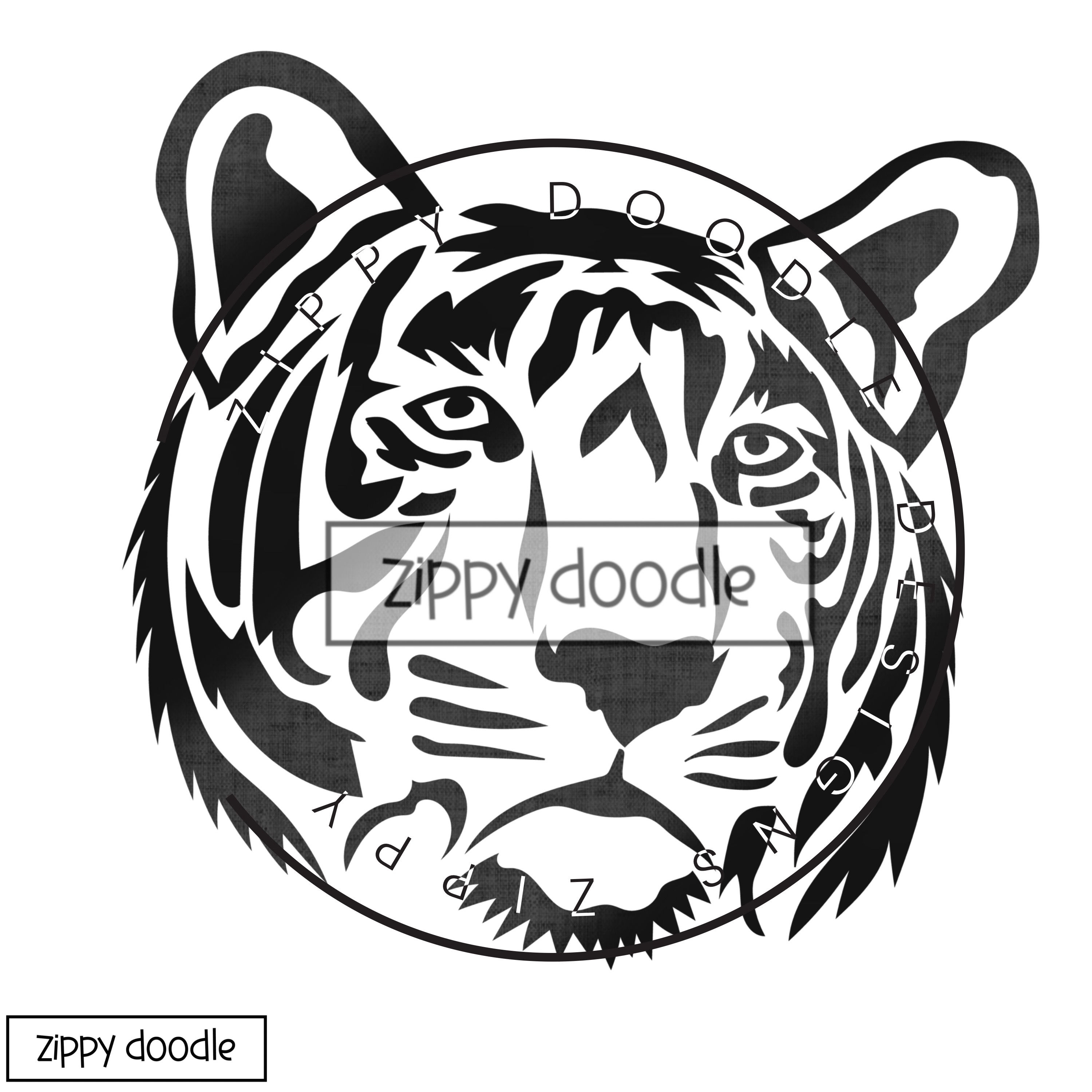 Tiger Appliqué Pattern - Download