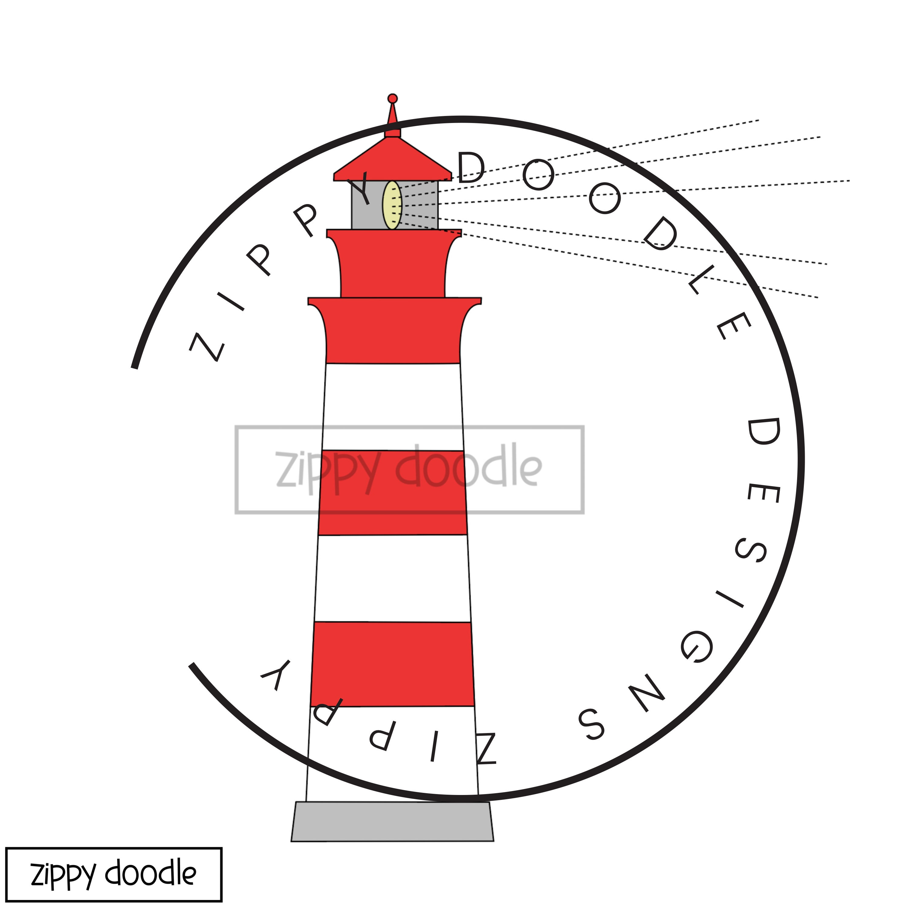 Lighthouse Appliqué Pattern - Download