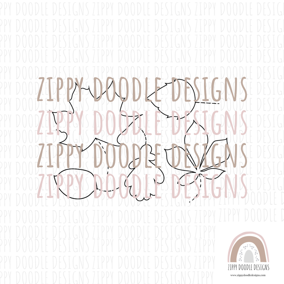 Thumbnail: Autumn Leaves 5in1 Appliqué Pattern - Download
