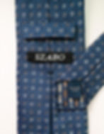 Thumbnail: Blue Linen-Silk Jacquard Tie