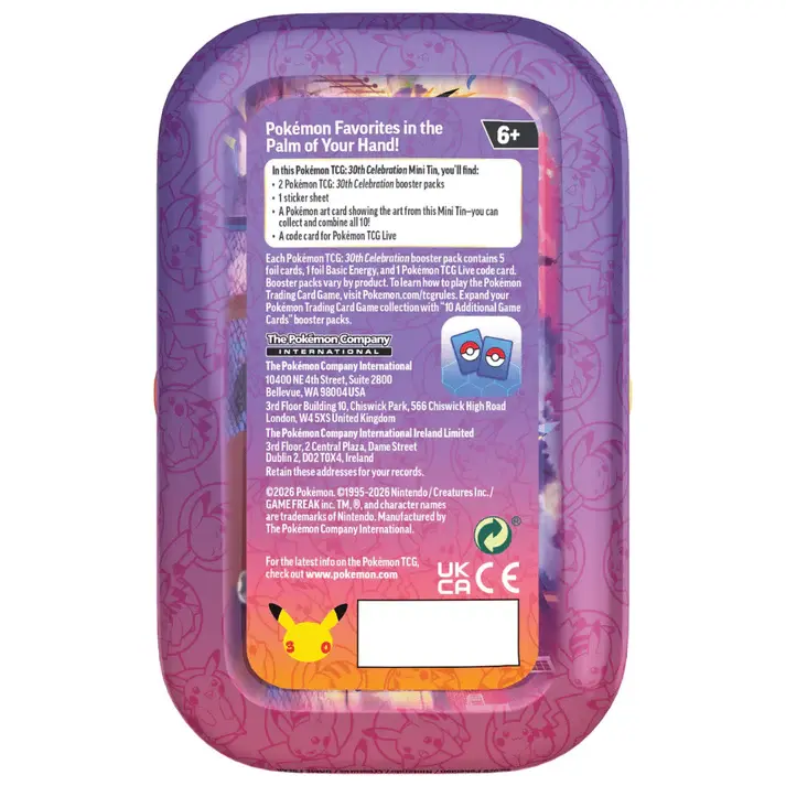Miniatyrbild: Pokémon: 30th Celebration Mini Tin (1 st)