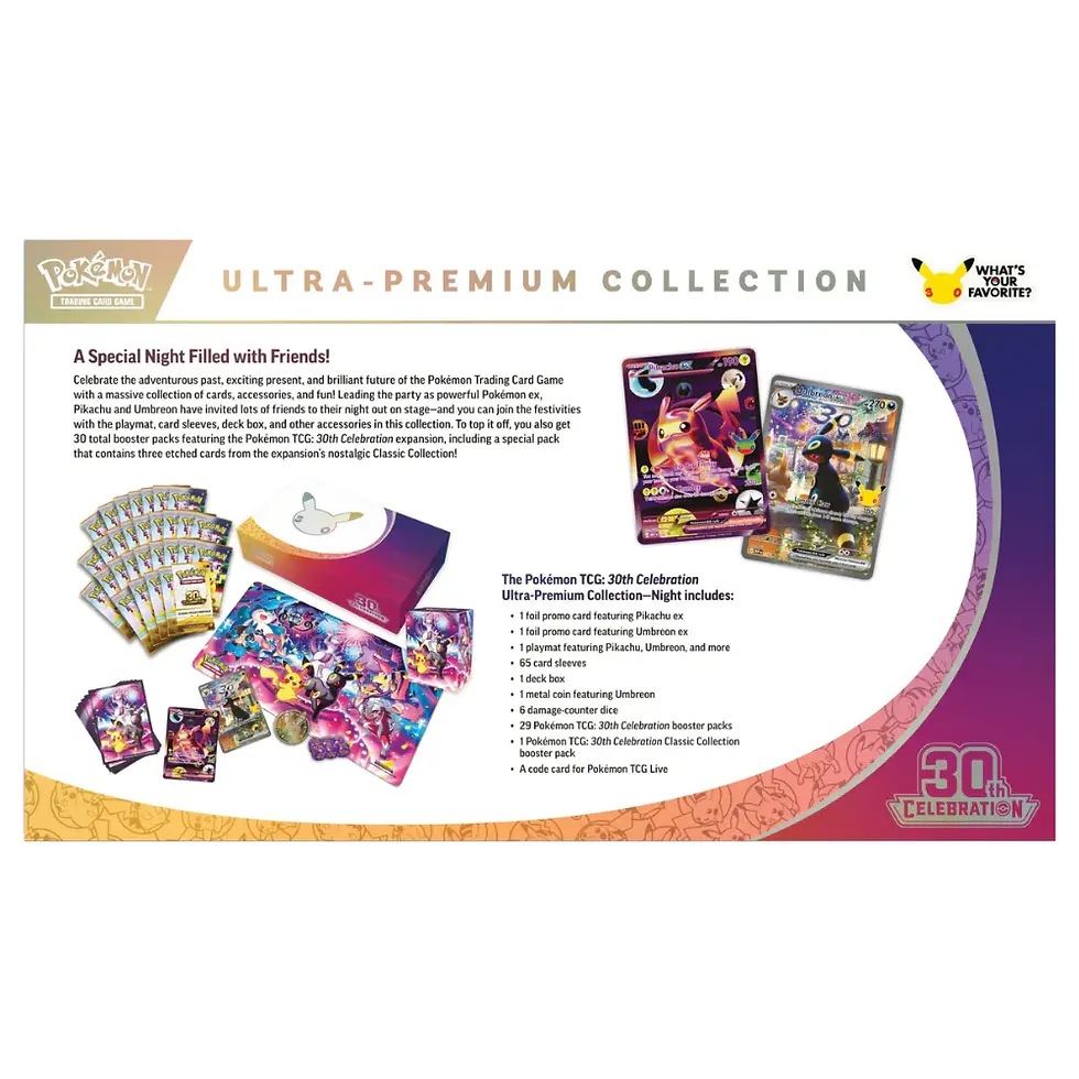 Miniatyrbild: Pokémon: 30th Celebration Ultra Premium Collection (Night)