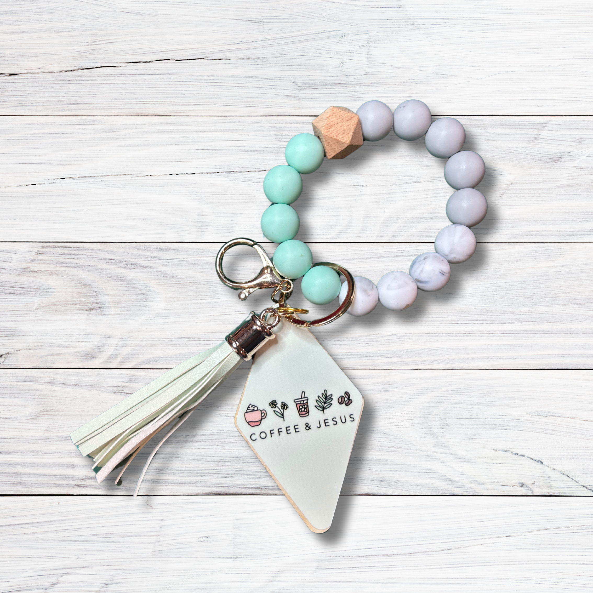 Coffee+ Jesus Keychain