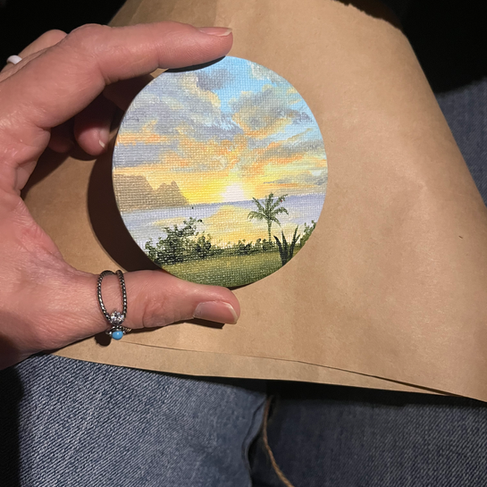 Kauai sunset acrylic HJ Kennedy