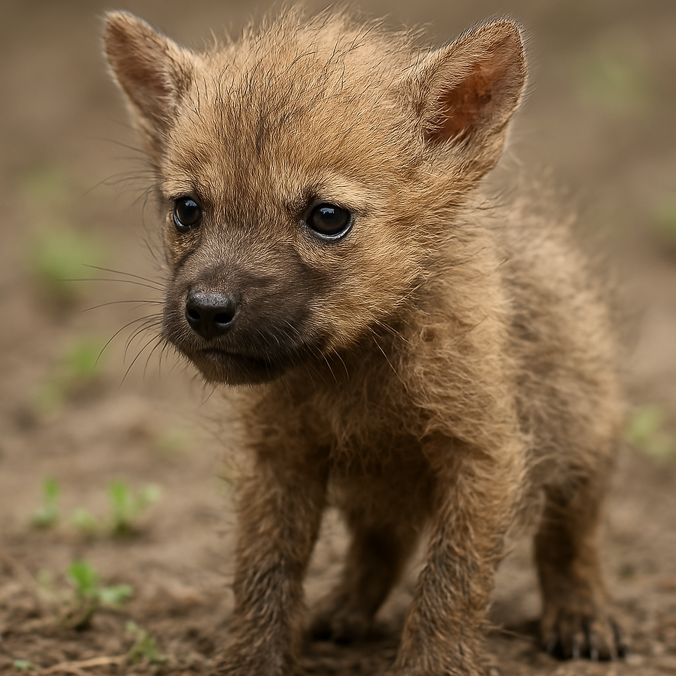 lost puppy in the desert