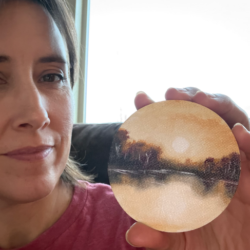 Autumn reflection painting HJ Kennedy