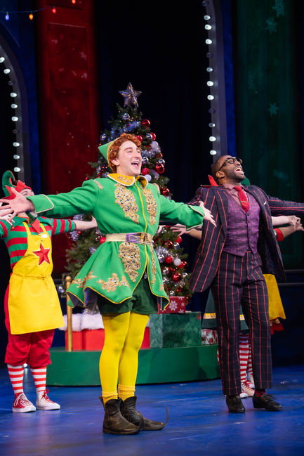 Anthony Wayne as Store Manager and Ben Fankhauser as Buddy - The Elf & Company