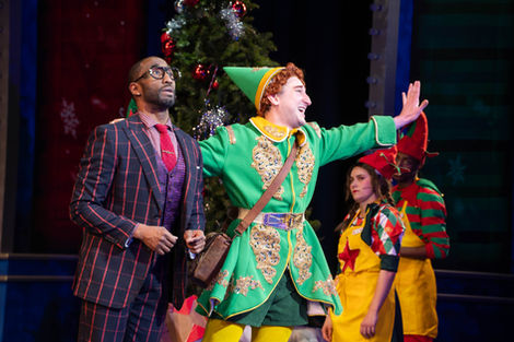 Anthony Wayne as Store Manager and Ben Fankhauser as Buddy - The Elf