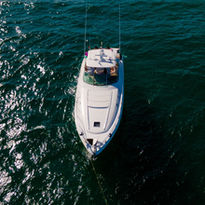65ft luxury cruiser white yacht