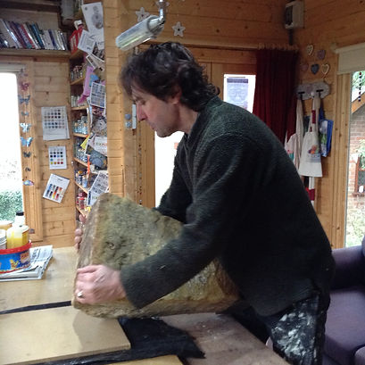 My fabulous helper - hubby!