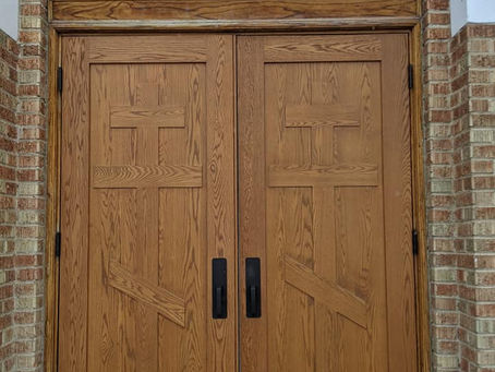 New wooden doors!!