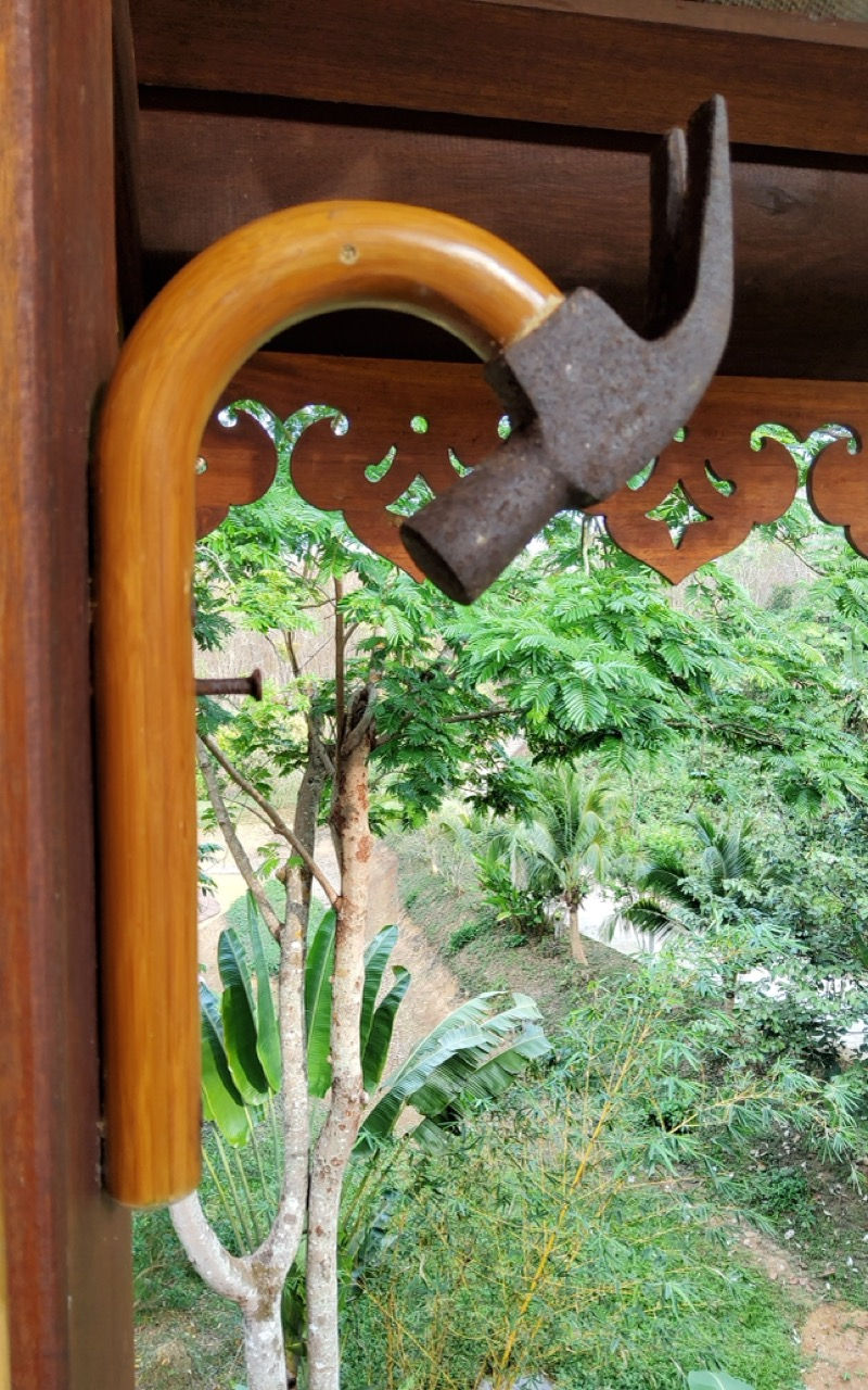 Detail of a Hammer light at Treehouses Yao Noi
