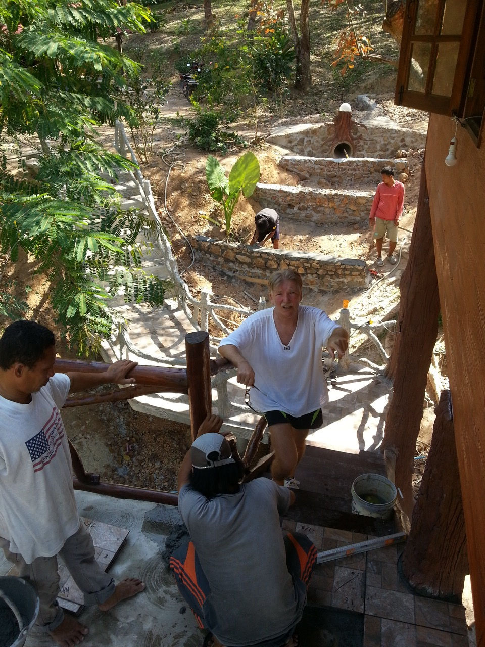 Local Team at Treehouses Yao Noi Build