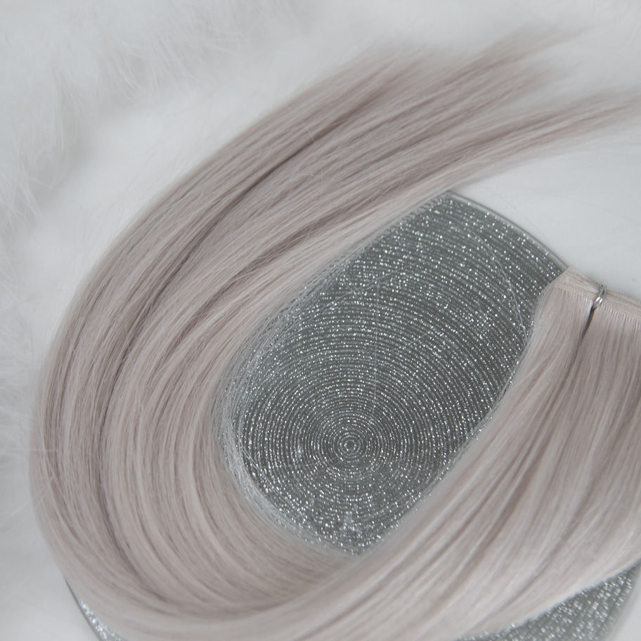 GHOSTED hair extension weft – icy platinum with subtle silver hues hair extension from The Squad