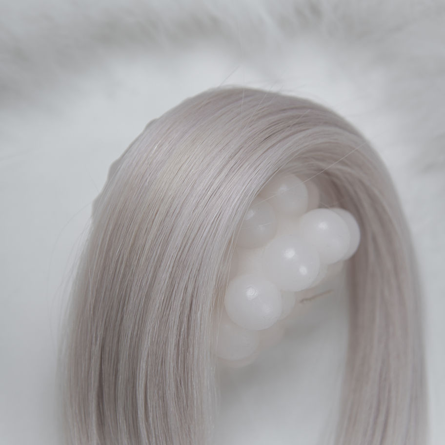 GHOSTED hair extension weft – icy platinum with subtle silver hues hair extension from The Squad