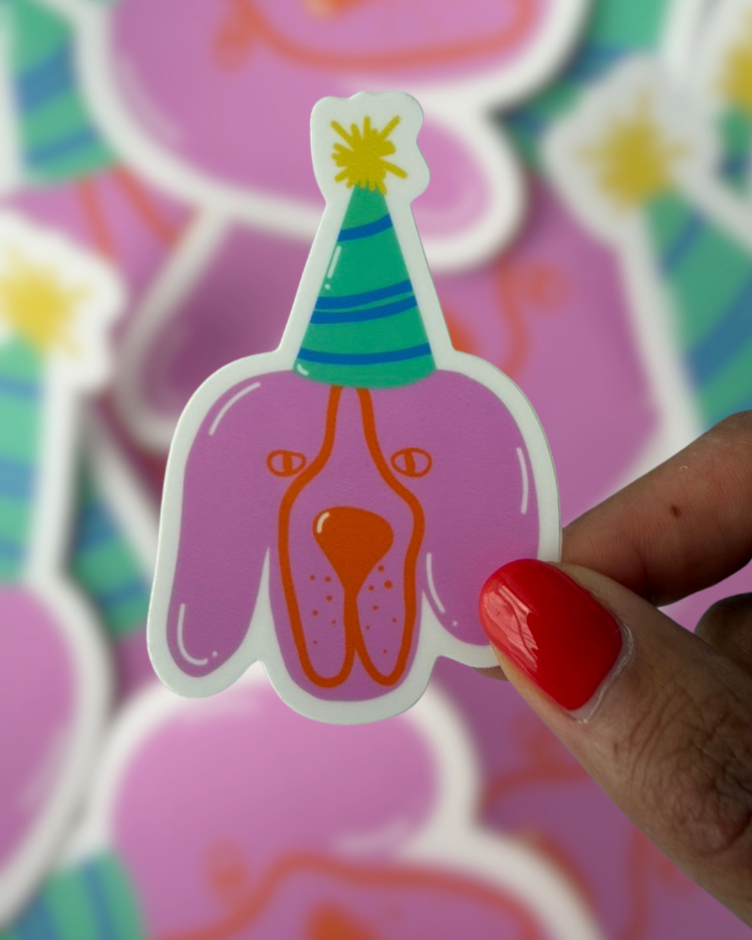 Great Dane Party Pup Stickers