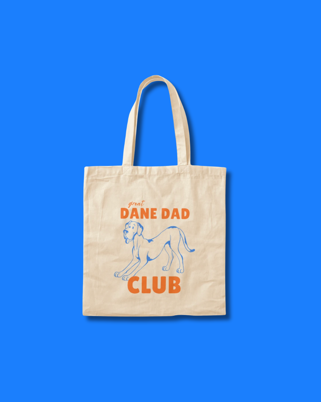 Great Dane Dad Club Tote – Blue Edition