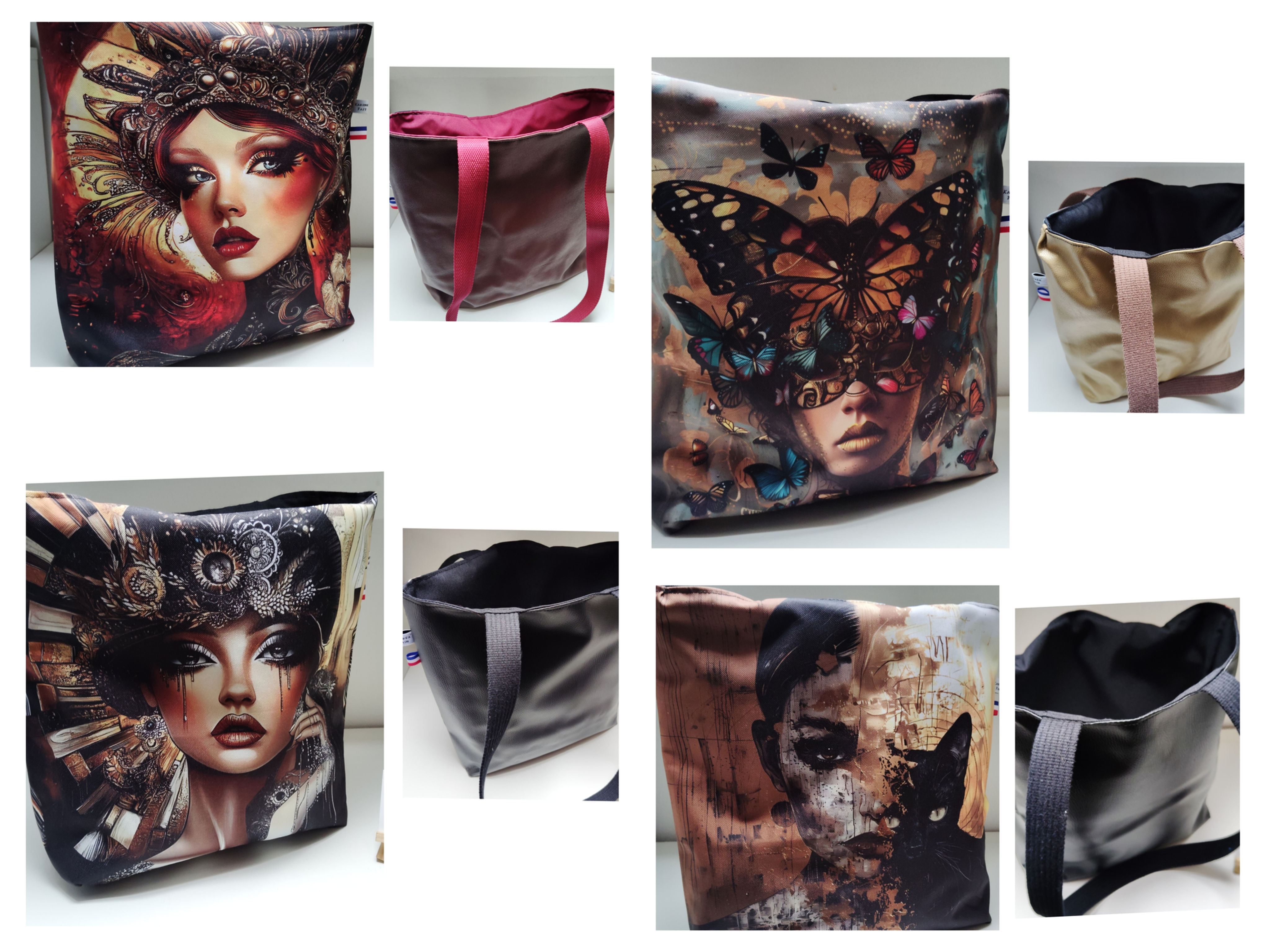 Sacs type "tote-bag"
