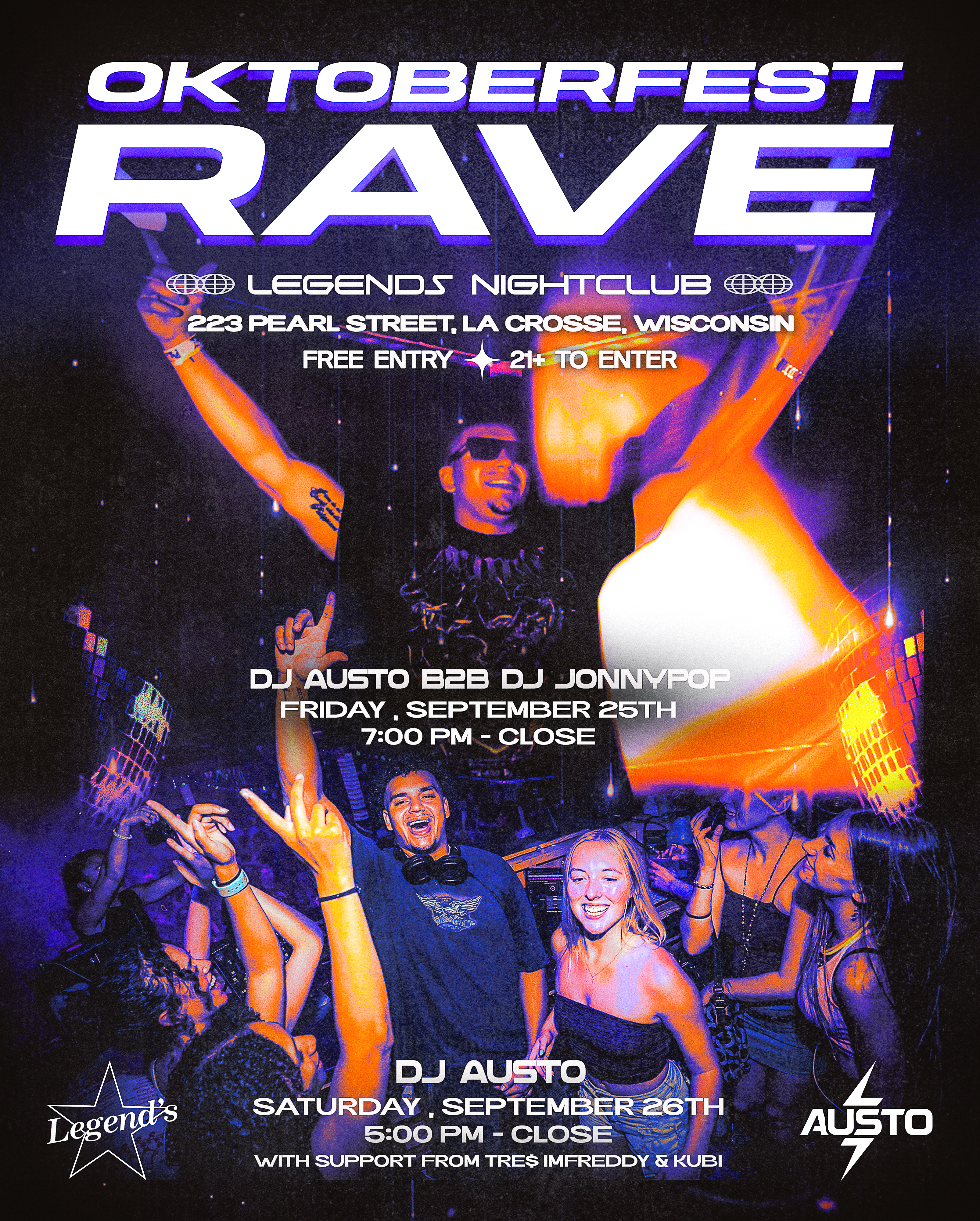 Oktoberfest Rave event promotional flyer