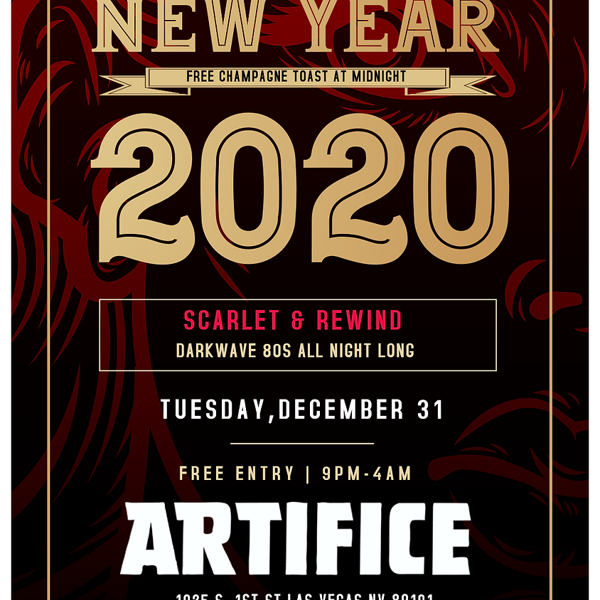 NYE 2020 at Artifice: Scarlet & Rewind