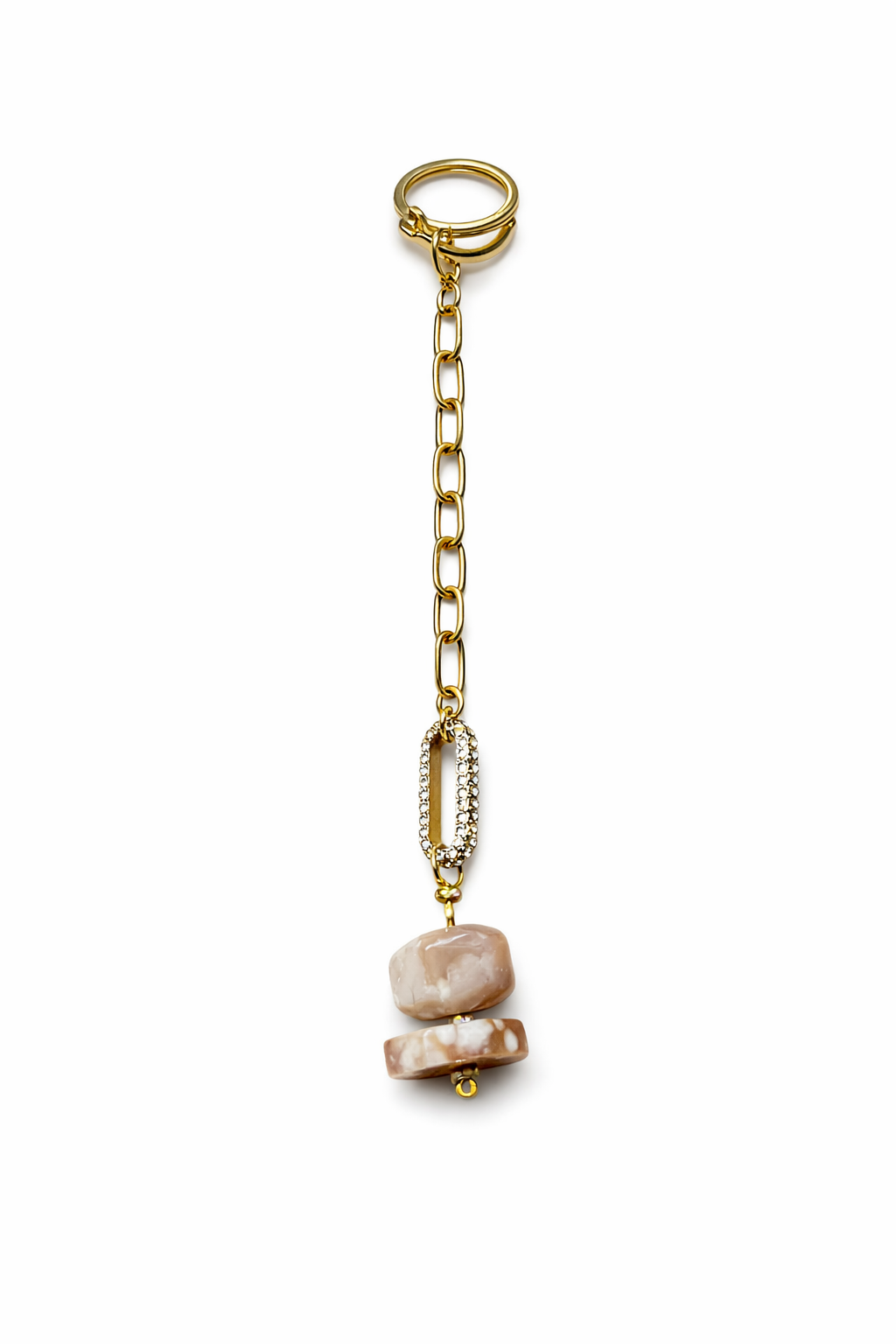 Cherry Blossom Agate with Rose Gold