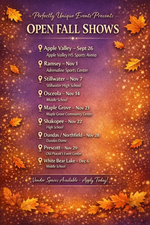 Spring Craft and Vendor Shows by Perfectly Unique Events - Maple Grove 11/21/26