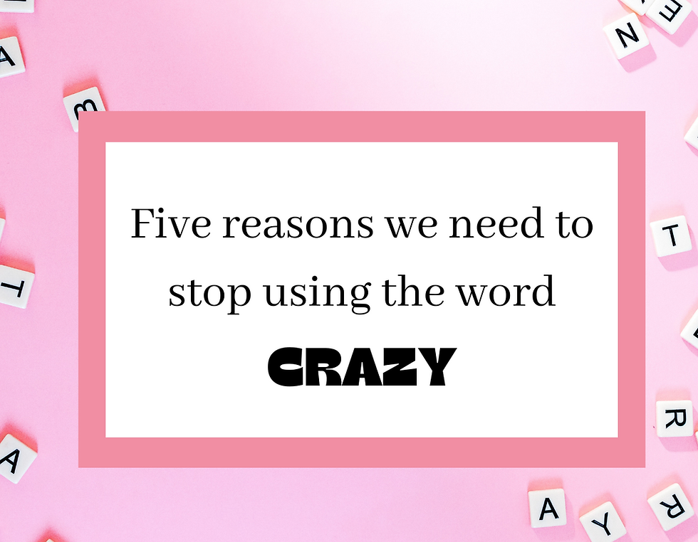 Let’s Stop This Crazy Talk