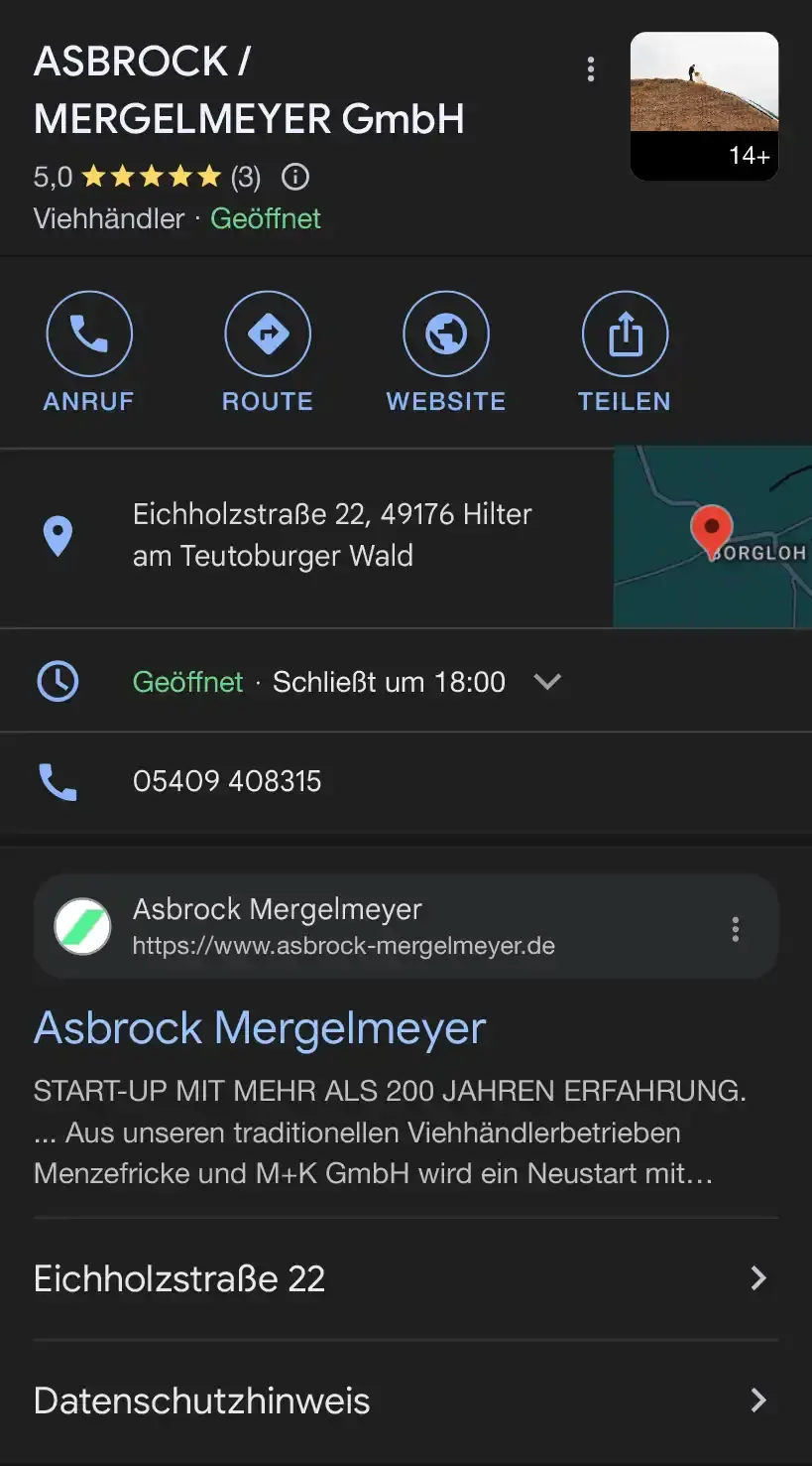 Google-Rezensionen von Asbrock/Mergelmeyer GmbH