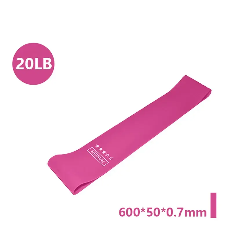 Miniatura: Portable Fitness Workout Equipment Rubber Resistance Bands Yoga Gym Elastic Gum 