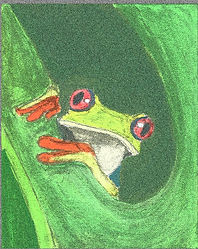 Tree Frog, Acrylic Paint, 2015