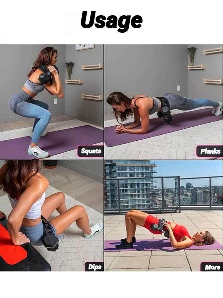 Miniatura: Dumbbell Exercise Belt Hip Thrust Weight-Bearing For Effective Glute Bridge Work